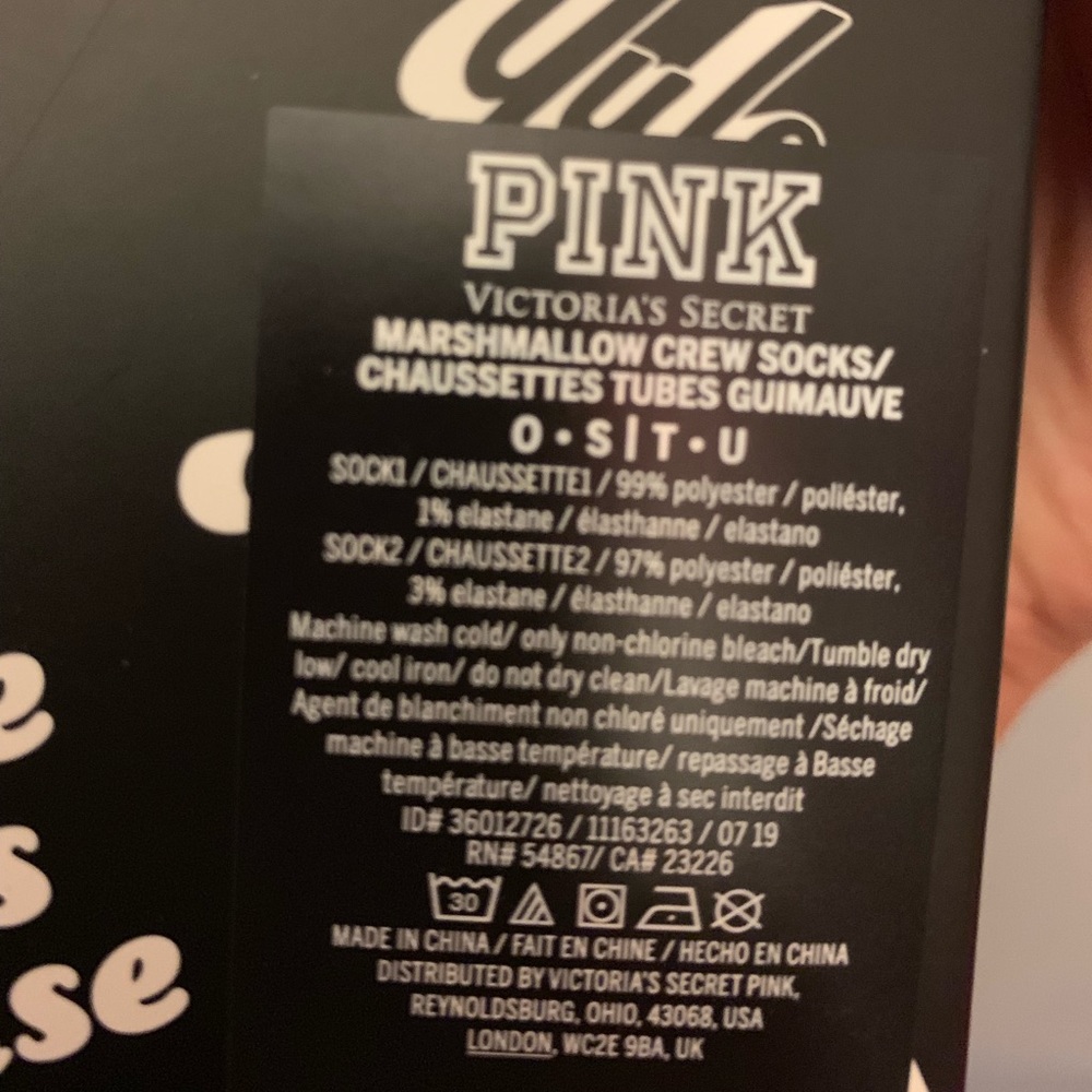 Victoria Secret Pink Socks - Picture 2 of 2